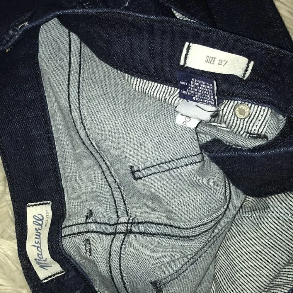 Madewell Dark Wash Skinny Denim Jeans Stretch